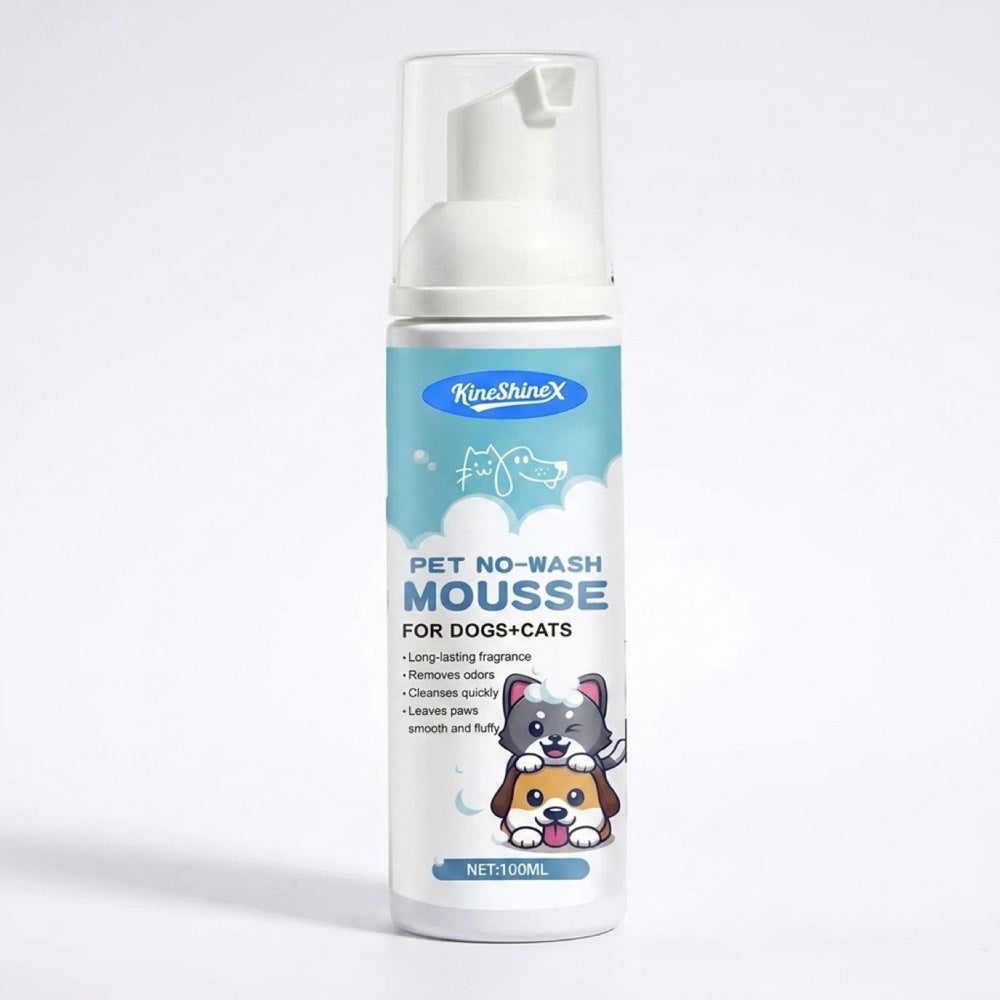 No-Wash pet cleaning mousse
