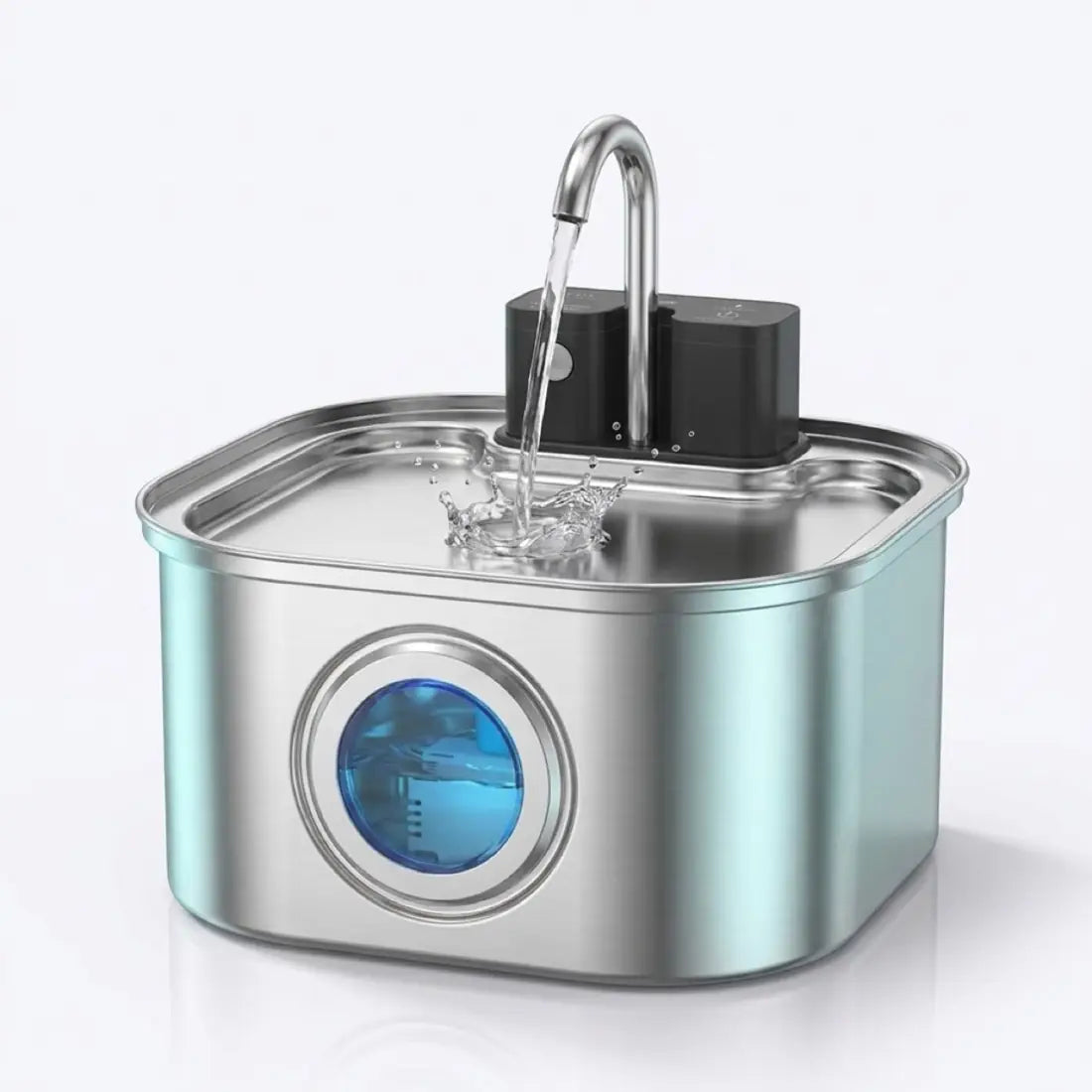 KaiShine wireless stainless-steel cat water fountain
