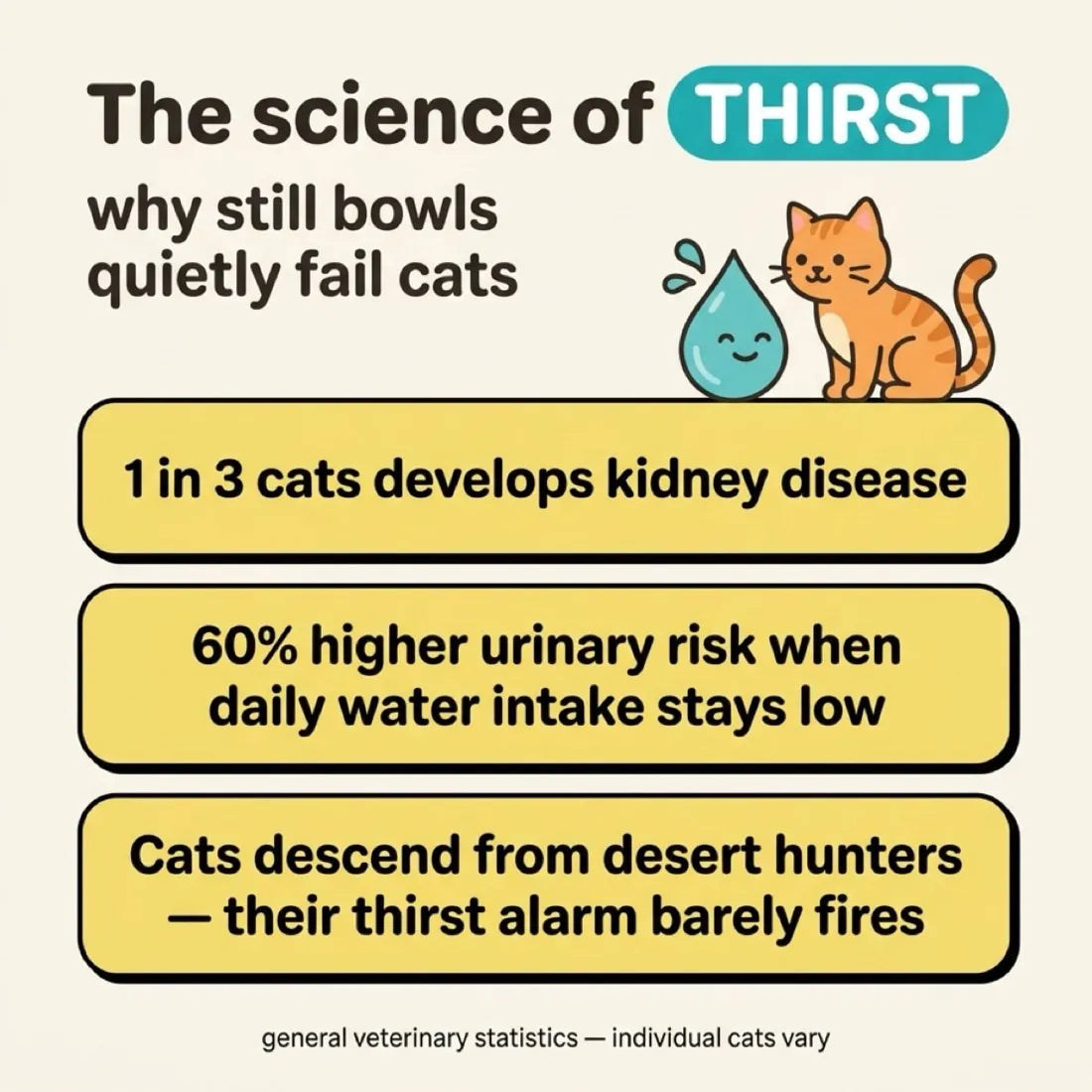 The science of thirst — why still bowls quietly fail cats